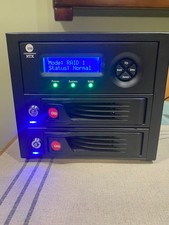 CRU RTX 2-Bay 3QR Removable Drive Enclosure + 2×2TB SATA Drives RAID USB 3.0