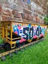 G Scale Union Pacific Piko Train. Weathered/Handpainted By Graffiti Artist Soak