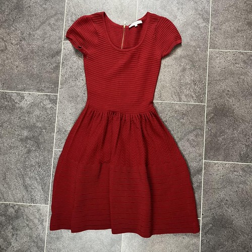 Sandro red fit and flare - sandro,