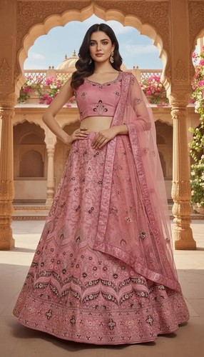 Pink lehenga choli bollywood - lehenga,