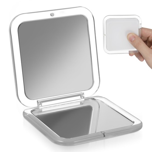 Small folding makeup mirror - folding,