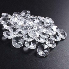 100X 14MM Crystal Prisms Beads