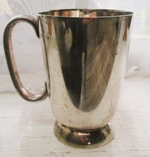 half pint tankard silver plate