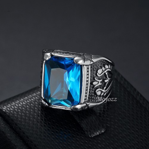 Mens blue simulated onyx - mens,
