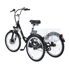 24" Electric tricycle 36V 20ah E-Bike 3 wheels bicycle 200KG load cargo E-Trike