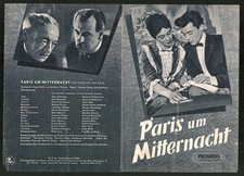 Filmprogramm PFI Nr. 91 /55, Paris um Mitternacht, Jean Simmons, Dirk Bogarde,  