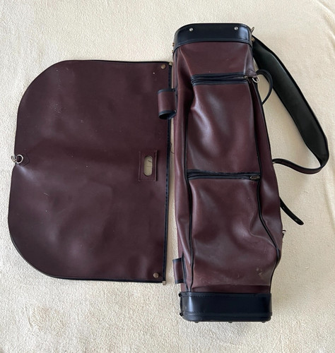 Vintage dark brown golf carry - dark,
