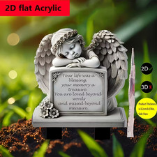 Acrylic 2D FLAT Memorial Grave