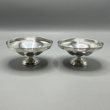 Pair Antique Silver Plated Bon