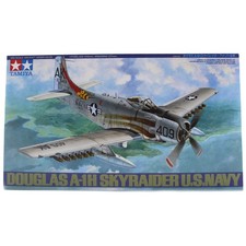 Tamiya 1/48 Aircraft Douglas A-1H Skyraider Model Kit 61058 U.S. Navy