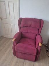 HSL Standard Size Dual Motor Riser Recliner Chair and 3 seater sofa -red 