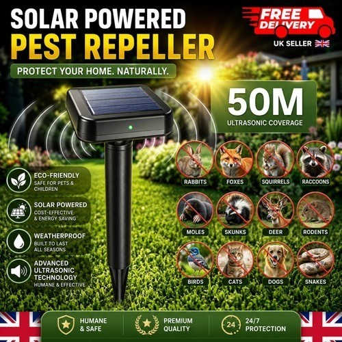Ultrasonic garden deterrent - ultrasonic,