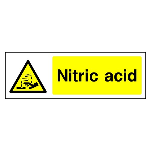 Nitric acid sign sticker - acid,