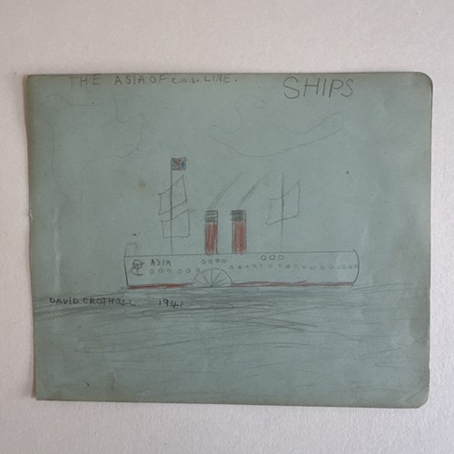 Original 1941 child drawing - original, child's