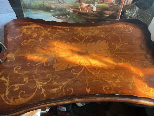 Antique mahogany inlaid - antique,