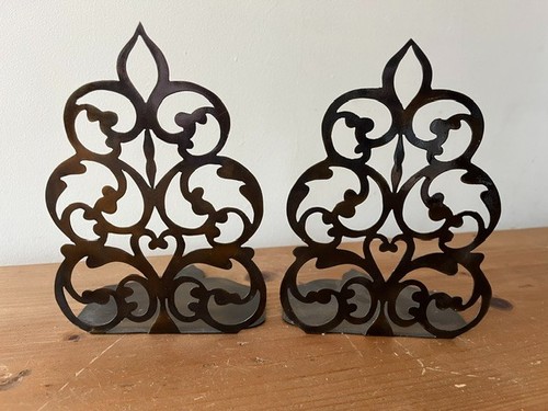 Metal bookends - metal,