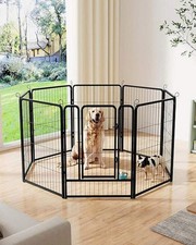 Portable 8 Panel Dog Puppy Pen