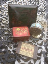 Vintage tea/Cigar/tobacco tin job lot (5) tins