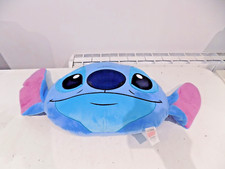 Primark Disney Lilo + Stitch Head Shaped Pillow/Cushion Blue Good Condition