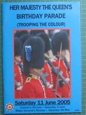 Trooping the Colour programme 2005