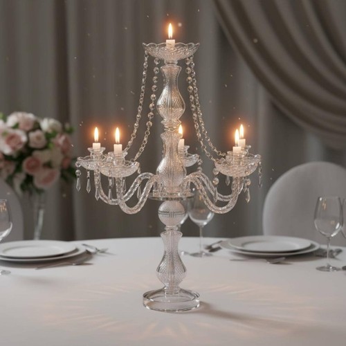 Crystal candelabra elegant - candelabra,