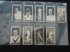 ONE PAGE CIGARETTE CARDS OGDEN AUSTRALIAN TEST CRICKETERS