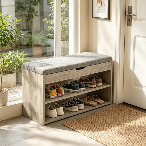 Shoe bench storage rack - bench,