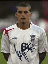 Signed David Bentley England Autograph Photo Norwich Blackburn Tottenham Arsenal
