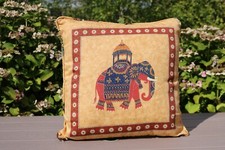 MOROCCAN STYLE ELEPHANT CUSHION COVER  or FILLED PAD CUSHION 20" x 20" 