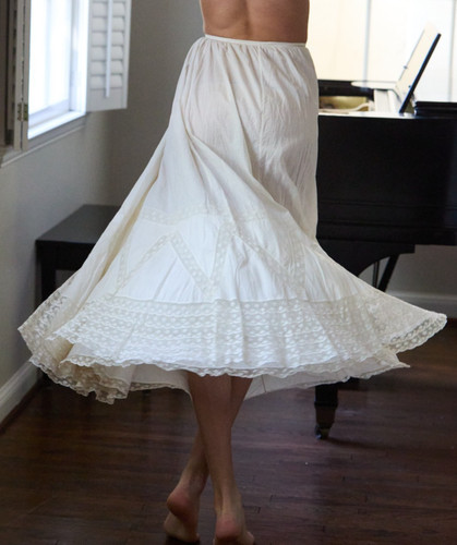 Antique edwardian skirt - antique, xs