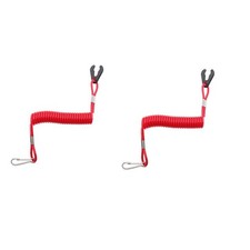 2x Boat Outboard Engine Cord Lanyard Kill Stop Switch Safety Tether For Yamaha