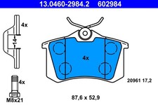 REAR BRAKE PAD SET DISC BRAKE