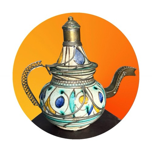 Moroccan ceramic teapot