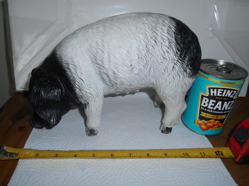 Resin pig ornament - resin,
