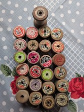 Vintage Wooden Cotton Reels