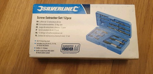Silverline screw extractor - screw, set