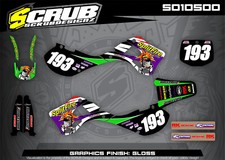Kawasaki KX 125 250 1999 2000 2001 2002 Graphics Decals Stickers SCRUB