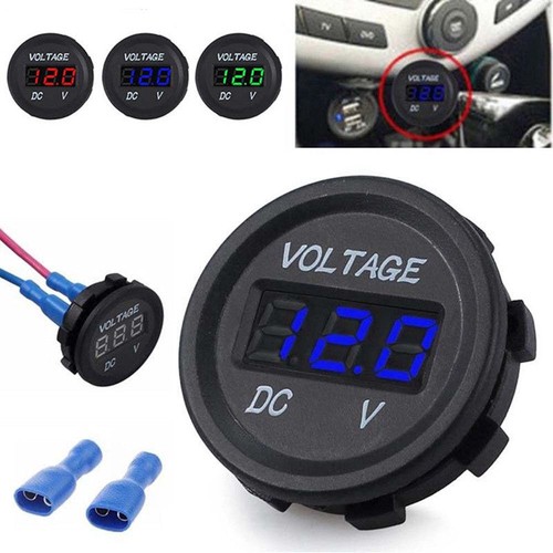 12v 24v led digital voltmeter - led,