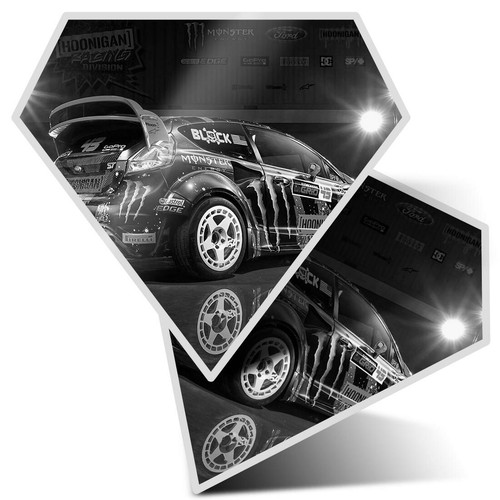 Diamond stickers 5cm - 2, bw