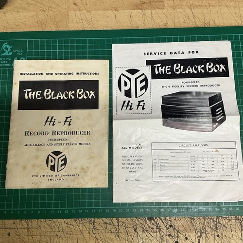 Pye black box instructions - black, &