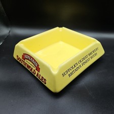 Vintage Adnams Brewery Southwold Ales Ceramic Ashtray 