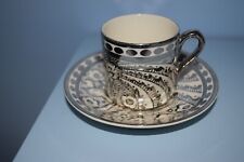 Rare Grays Susie Cooper? coffee can & saucer "Persian lustre" pattern 1929
