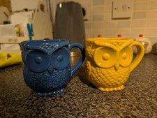 Owl Mug Pair Cute Mugs