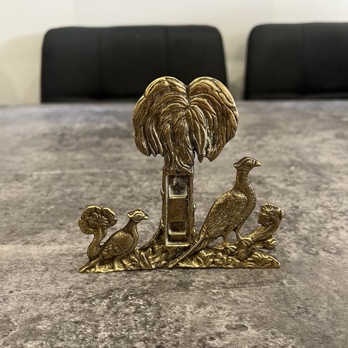 Vintage style brass pheasant - style,