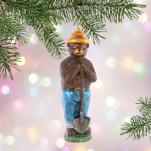 Smokey the bear - ornament, 6"