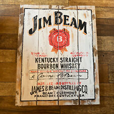 Jim Beam Bourbon Wooden Pallet Wall Art Homemade Home Bar Pub Restaurant Decor