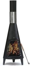 Black Steel Garden Chimenea/