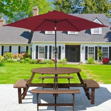 LIFELOOK 8 Seater Wooden Pub