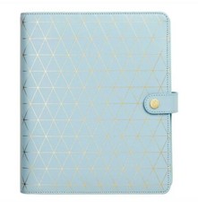 Kikki K Large A5 Blue & Gold