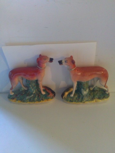 Vintage pair staffordshire - vintage, of